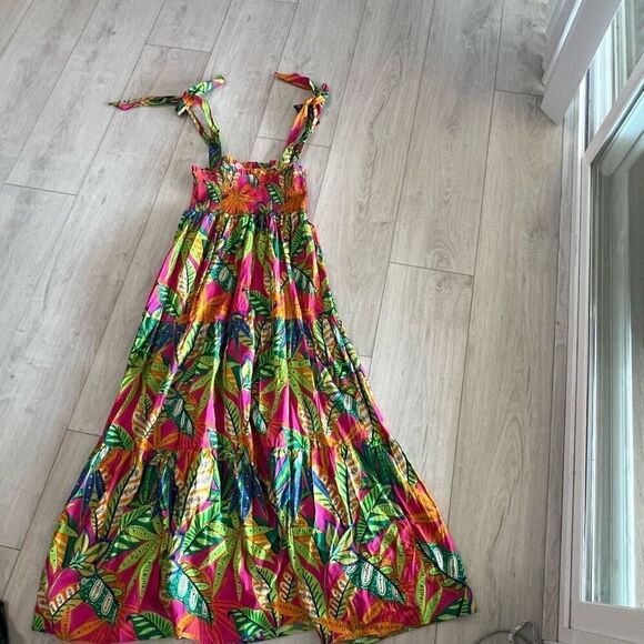 Flying Tomato LOVE AT FIRST SIGHT POPLIN MAXI dress size M - Picture 2 of 6